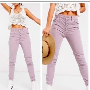We The Free Lilic Sun Chaser High Rise Button Fly Corduroys Size 31 NWOT